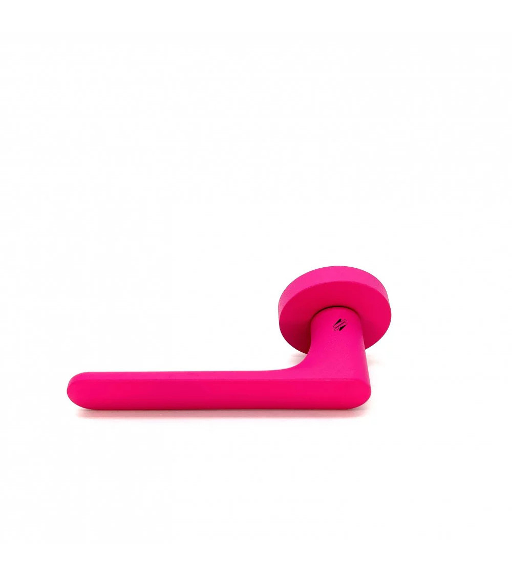 Maniglia per porta color rosa lampone - Moon One Ronde