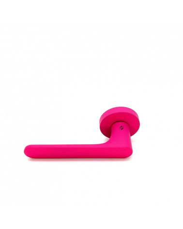 Maniglia per porta color rosa lampone - Moon One Ronde
