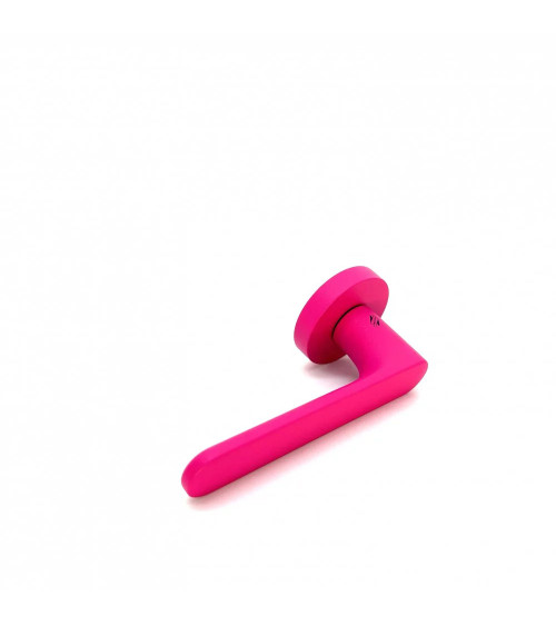 Maniglia per porta color rosa lampone - Moon One Ronde