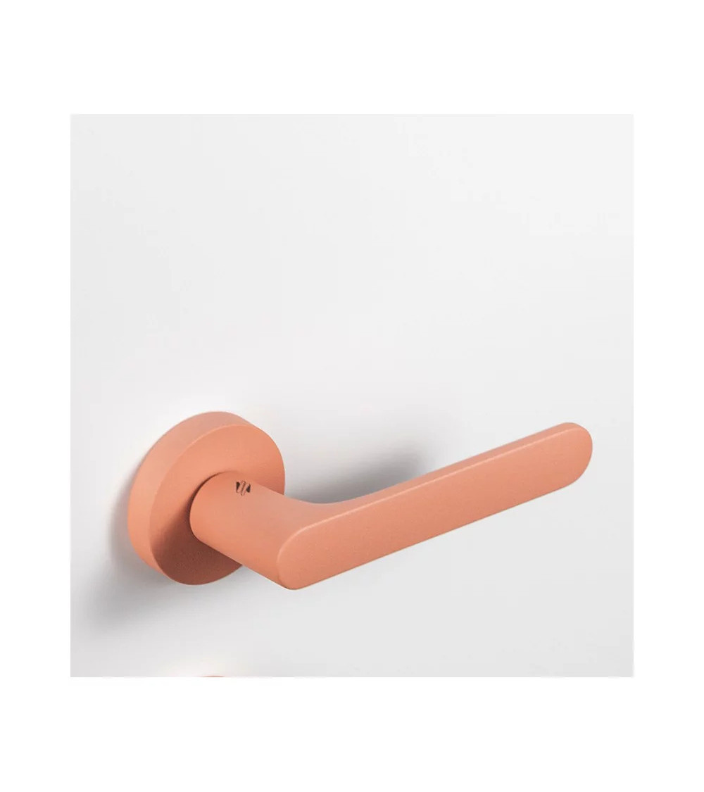 Maniglia per porta color rosa antico - Moon One Ronde