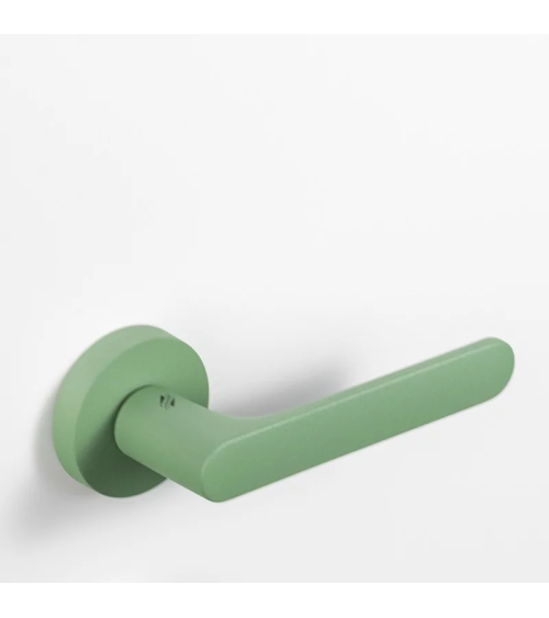 Maniglia per porta color verde pisello - Moon One Ronde