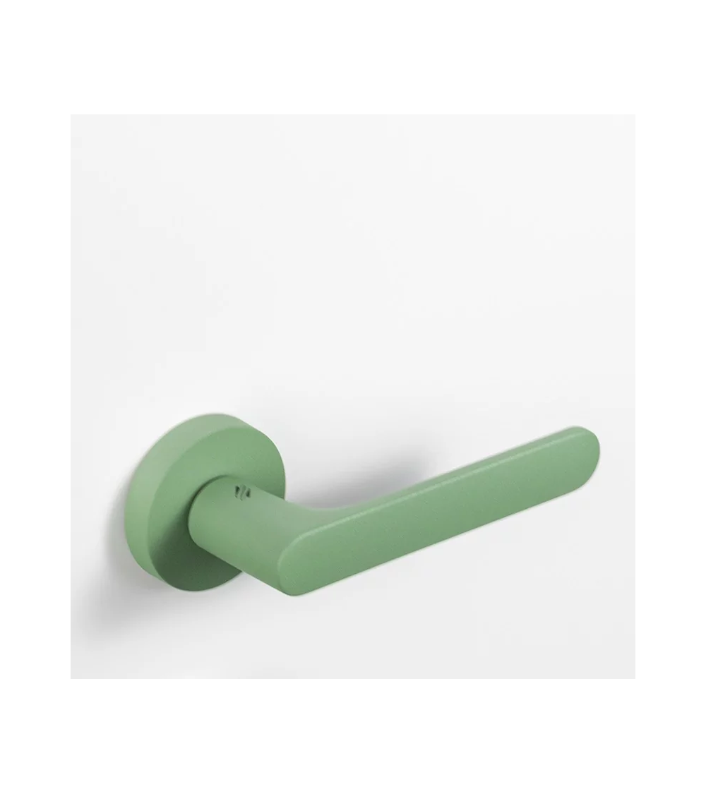 Maniglia per porta color verde pisello - Moon One Ronde