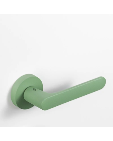 Maniglia per porta color verde pisello - Moon One Ronde