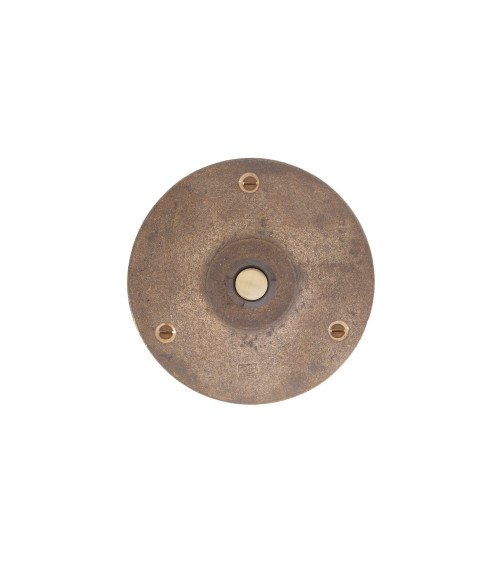 Campanello rotondo Dauby Pure in bronzo - pulsante campanello 90RO
