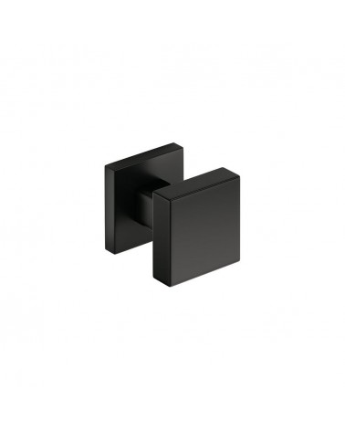 Pomello porta nero AEGIS quadrato - maniglia design