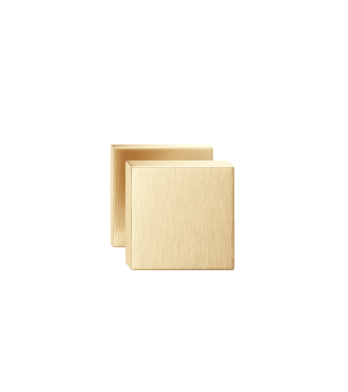Pomello per porta oro opaco AEGIS quadrato - maniglia design