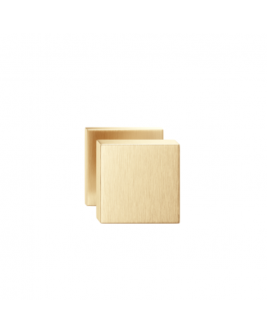 Pomello per porta oro opaco AEGIS quadrato - maniglia design