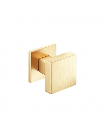 Pomello per porta oro opaco AEGIS quadrato - maniglia design