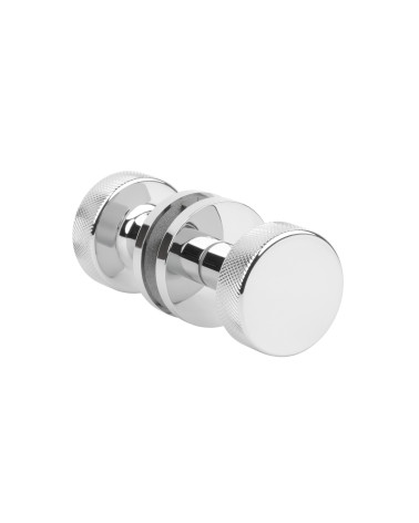 Pomolo per porta cromato lucido TUJA maniglia design doppia faccia
