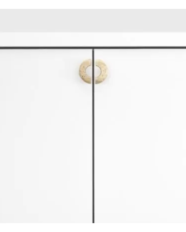 Pomello per mobile in bronzo BULLI EXTRA K22 maniglia design fissato su un mobile
