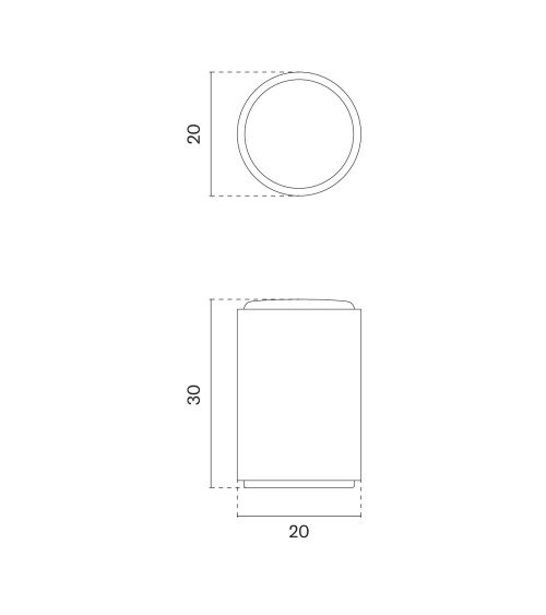 Pomello per mobile nero AS 1060 maniglia design