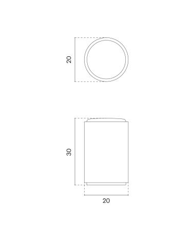 Pomello per mobile AS 1060 con dimensioni