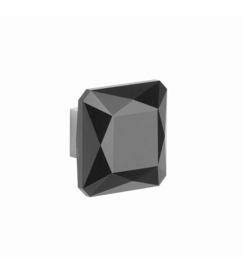 Pomello per mobile cromato lucido/cristallo nero 1065-S maniglia design