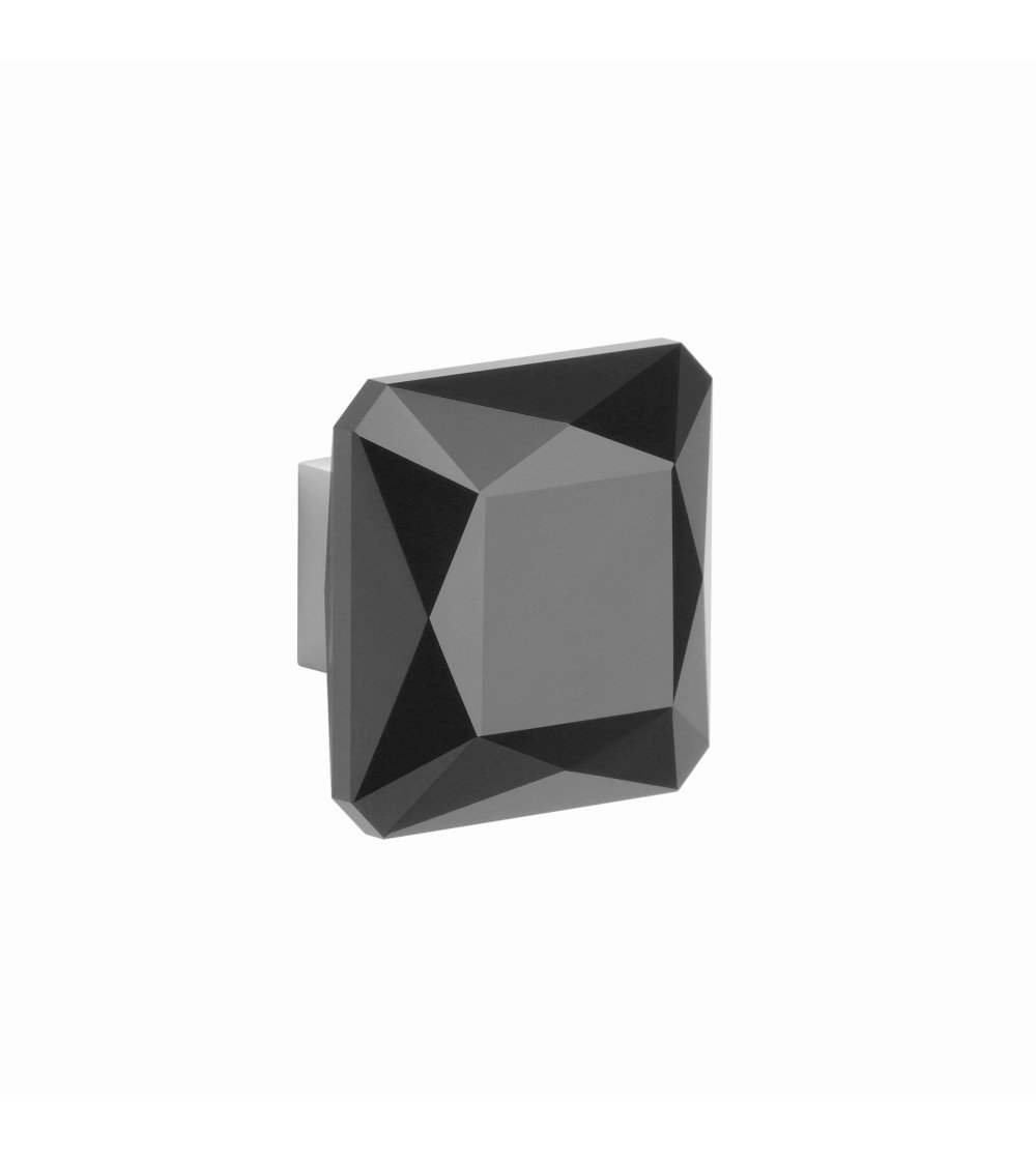 Pomello per mobile cromato lucido/cristallo nero 1065-S maniglia design