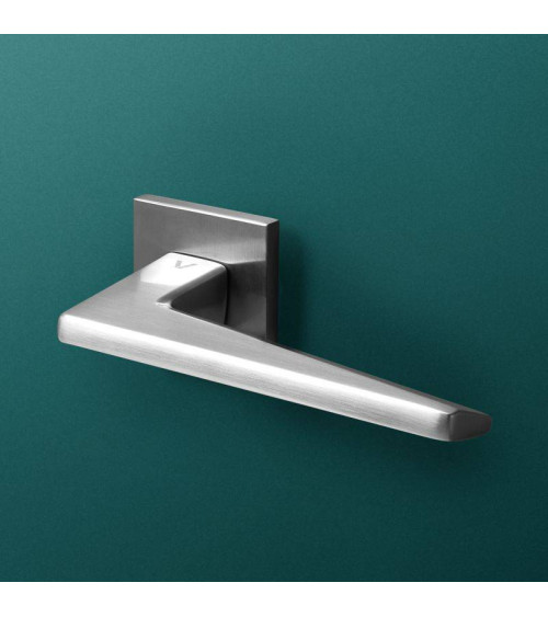 Maniglia per porta in cromo satinato LIMA FIT ferramenta design