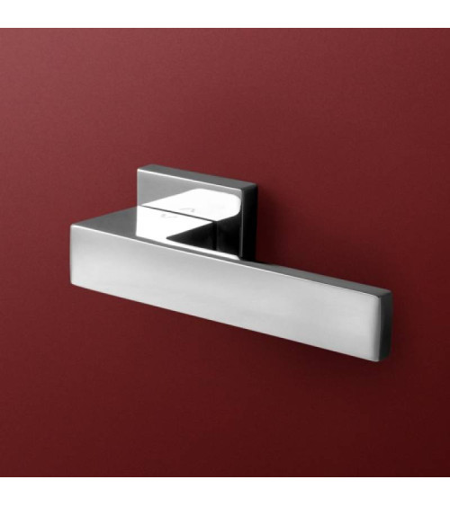 Maniglia per porta bicolore cromo/bianca TOTAL maniglia design