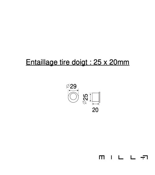 Kit maniglia a incasso con condanna in acciaio inossidabile ferramenta design