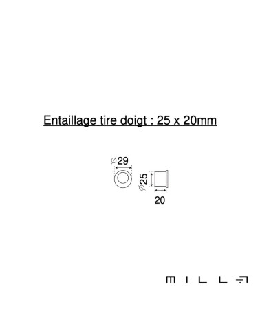 Kit maniglia a conchiglia con condanna acciaio inossidabile ferramenta design con dimensioni tira dito