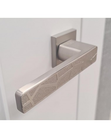 Maniglia per porta nichel satinato Volare design vista ingrandita