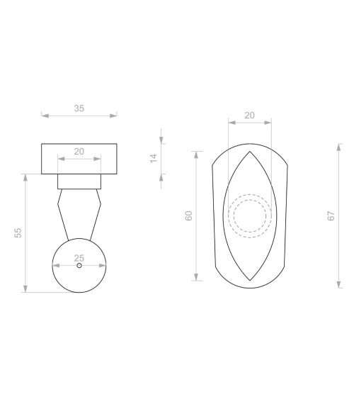 Maniglia a leva per finestra BT254 nera 60mm