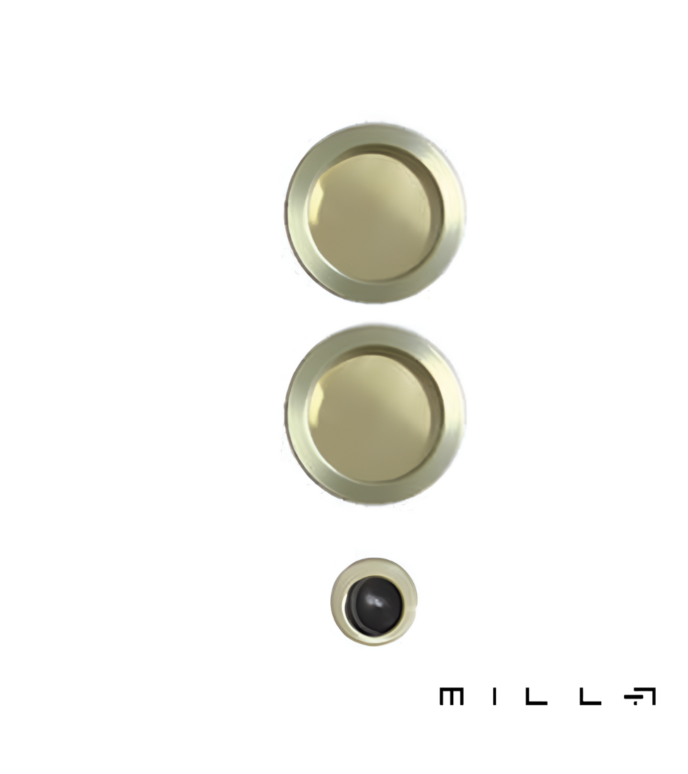 Maniglia per porta scorrevole con beccuccio oro opaco maniglia design