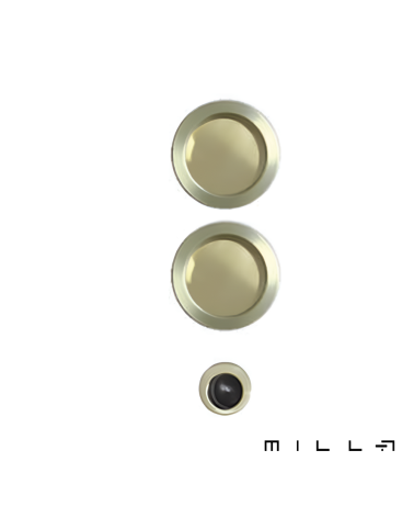 Maniglia per porta scorrevole con beccuccio oro opaco maniglia design