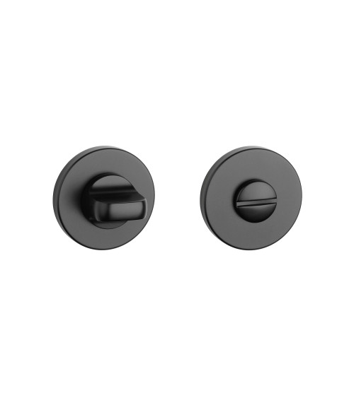 kit delle rosette tonde con condannazione per WC o bagno di colore nero