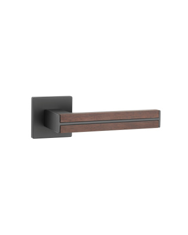 Maniglia per porta in legno di sandalo e nera IMPERATA maniglia design