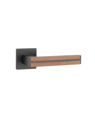 Maniglia per porta in legno di noce e nera IMPERATA maniglia design