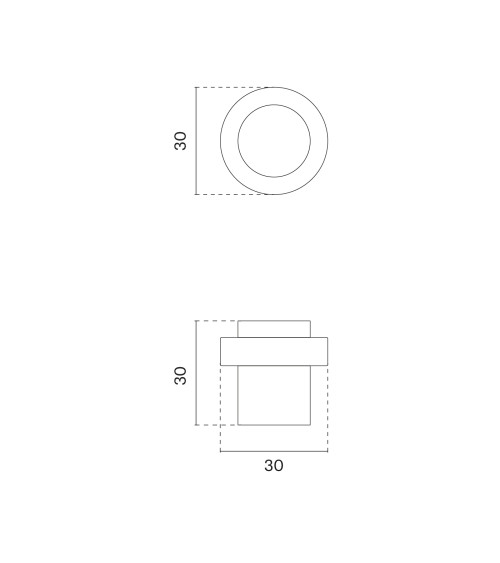 Fermaporta oro opaco STOPPER 1722 maniglia design