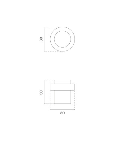 Fermaporta STOPPER 1722 con dimensioni