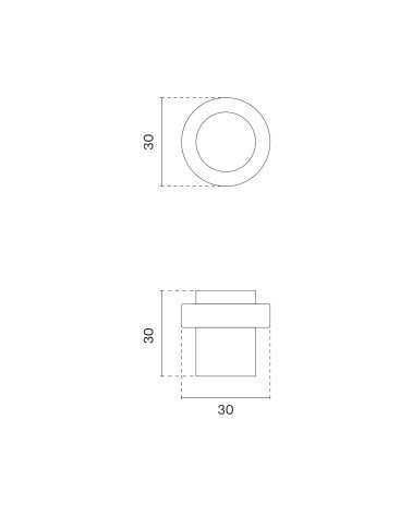 Fermaporta STOPPER 1722 con dimensioni