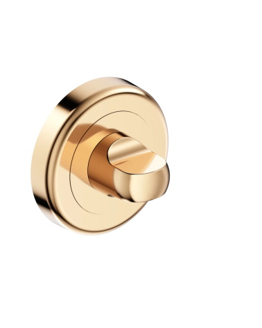 Rosetta per porta con condannazione wc oro lucido CO R OB maniglia design vista inclinata