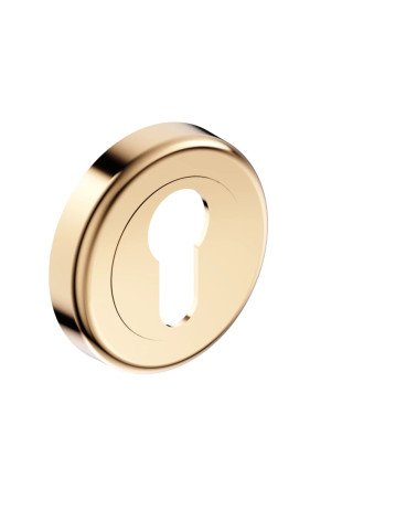 Rosetta porta chiave i oro lucido CO R OB maniglia design vista inclinata