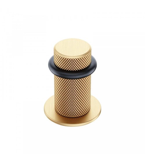 Fermaporta testurizzato oro opaco Time maniglia design