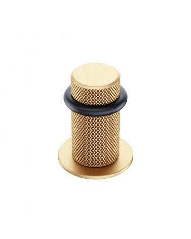 Fermaporta testurizzato oro opaco Time maniglia design