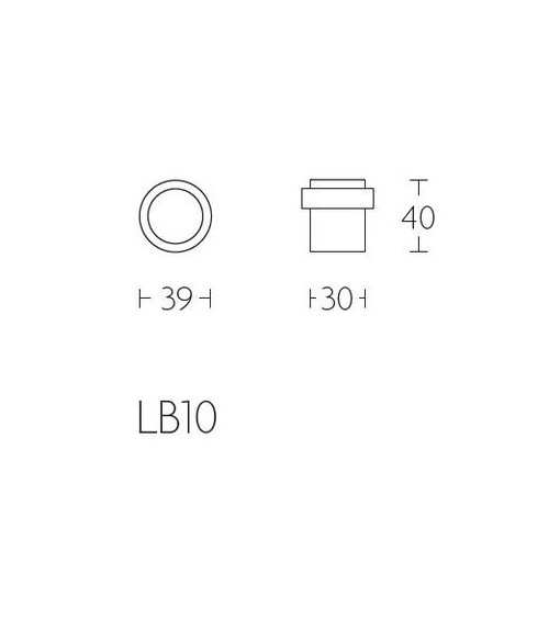 Fermaporta Formani LB10 in ottone