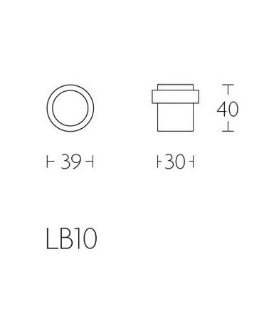 Fermaporta Formani LB10 in ottone