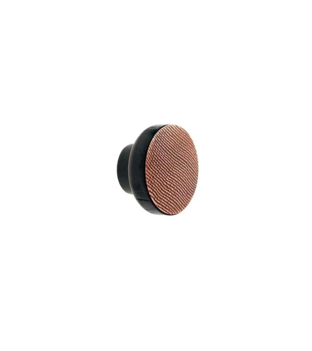 Maniglia mobile in legno verniciato nero rame