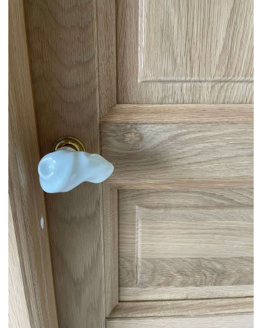 Pomello per porta in porcellana originale Merigous Guimard