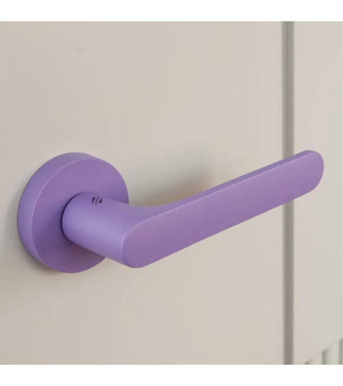 Maniglia per porta di colore viola - Moon One Ronde
