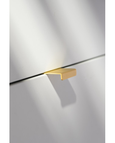 Maniglia per mobile in ottone ELSE EDGE maniglia design vista laterale
