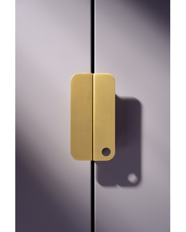 Maniglia per mobile in ottone EDIT O maniglia design fissata verticalmente