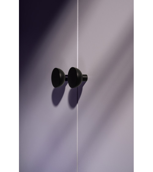 Pomello per mobile nero LUNA M maniglia design
