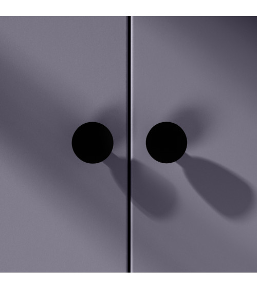 Pomello per mobile nero LUNA M maniglia design