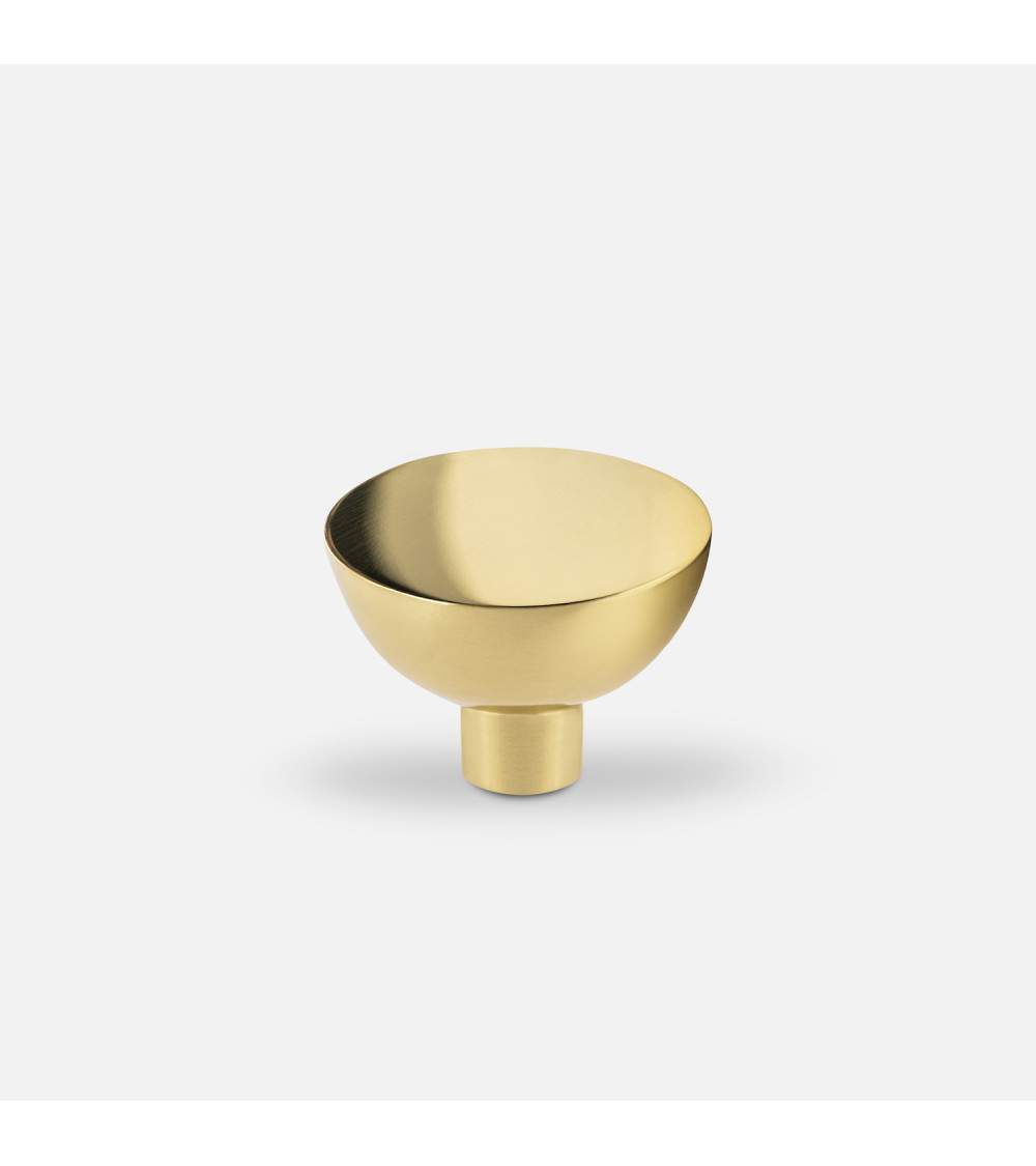 Pomello per mobile in oro lucido LUNA M maniglia design