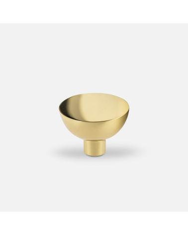 Pomello per mobile in oro lucido LUNA M maniglia design