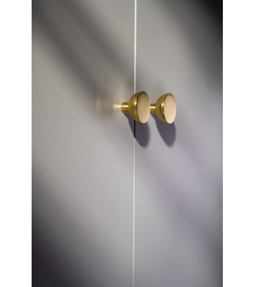 Pomello per mobile in oro lucido LUNA M maniglia design