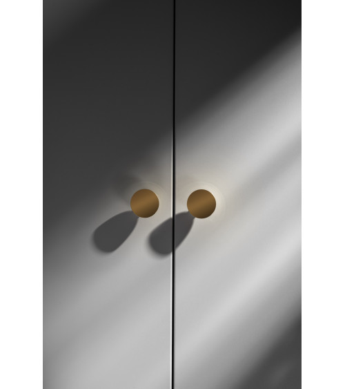 Pomello per mobile in oro lucido LUNA M maniglia design