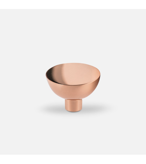 Pomello per mobile in rame LUNA M maniglia design